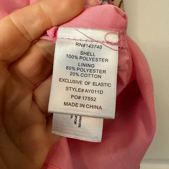 Tucknernuck Hyacinth House Pink Floral Sheila Mini Dress (Size M)